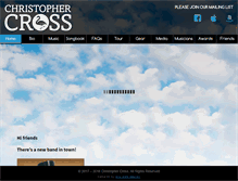 Tablet Screenshot of christophercross.com